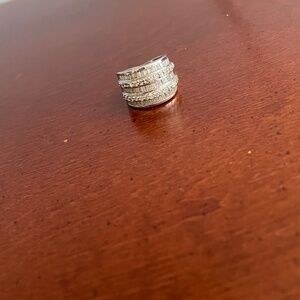 "Diamond" stacked Ring